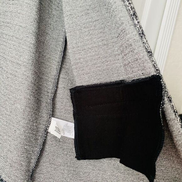 J Jill Cardigan S Gray  Wearever Collection Tweed Open Stretch Career Preppy - Picture 7 of 10